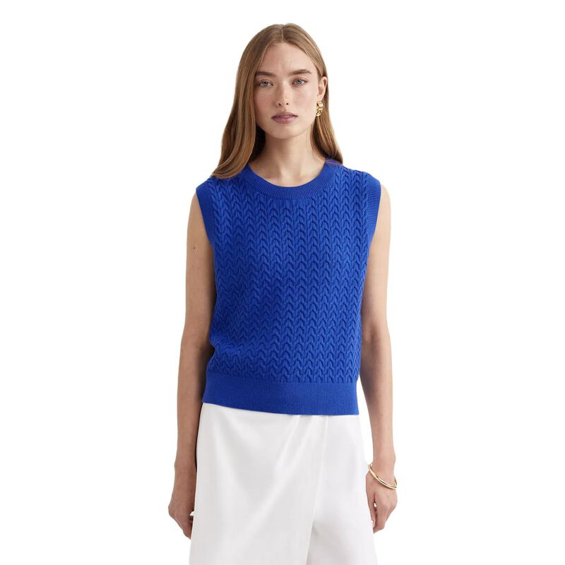 Sportscraft Elka Cable Cropped Vest image number 4